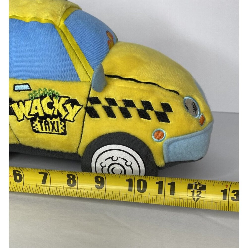 Sesame Street Oscar The Grouch Wacky Taxi Rare Yellow Plush 12 inches - Picture 10 of 11